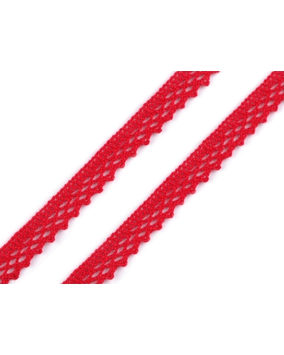 Dantelă bumbac croşetată, lățime 12 mm - 5 m | Mimib