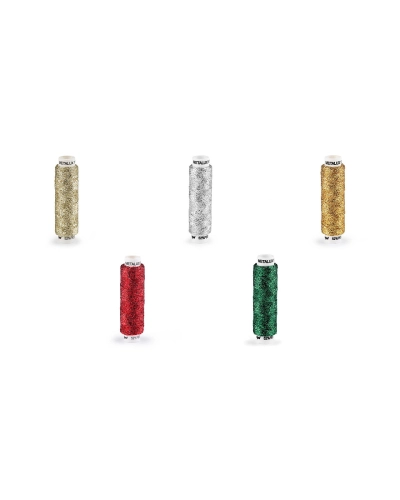 Ață metalică pentru brodat Metalux, 100 m - 10 buc. | Mimib