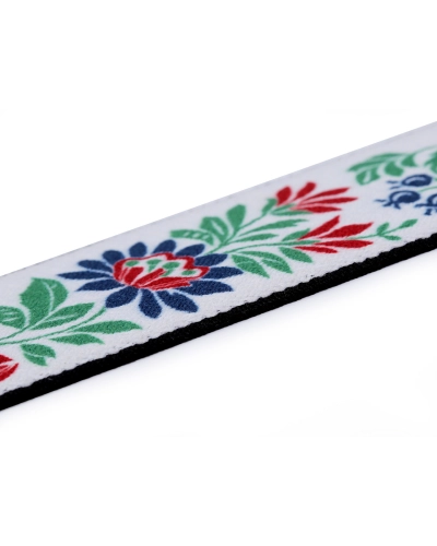 Elastic lat cu motiv floral, lățime 40 mm - 1 m | Mimib