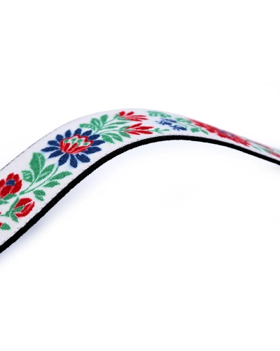 Elastic lat cu motiv floral, lățime 40 mm - 1 m | Mimib