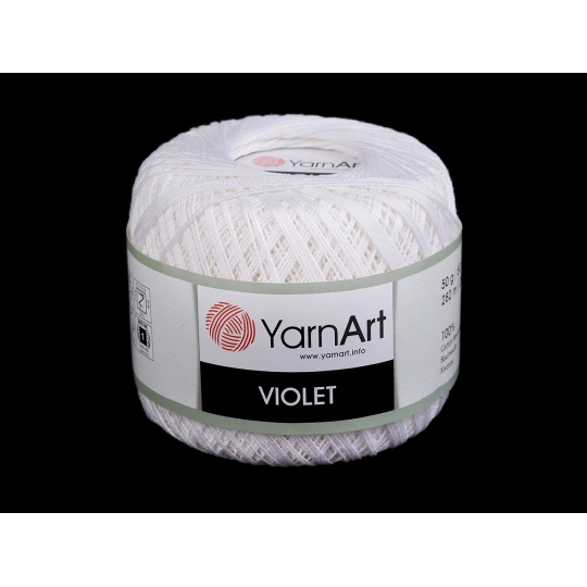 Bavlnená priadza háčkovacia Violet 50 g - 1 ks | Mimib