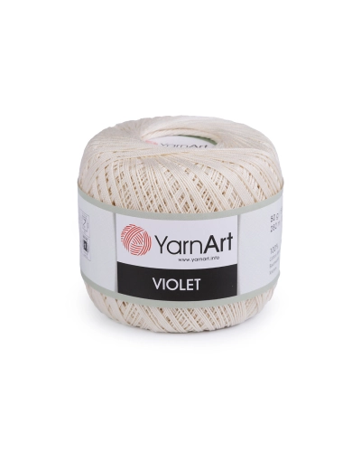 Bavlnená priadza háčkovacia Violet 50 g - 1 ks | Mimib