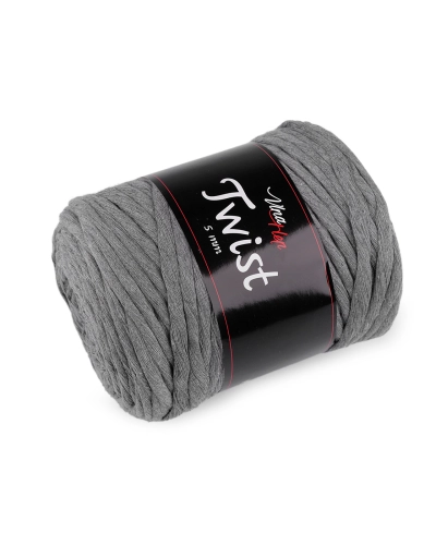 Bavlnená pletacia priadza Twist macrame 500 g rozčesávacia - 1 ks | Mimib