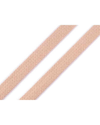 Bavlnená šnúra plochá / dutinka šírka 12 mm - 1 m