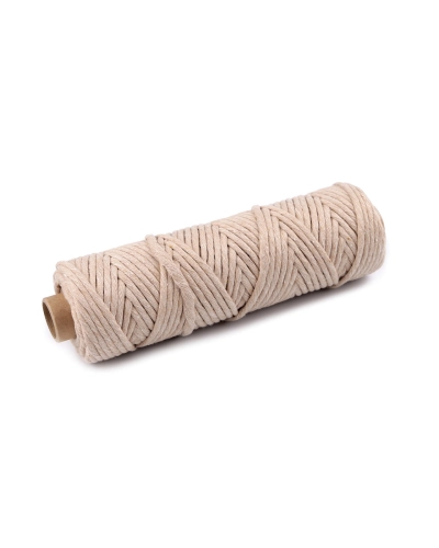 Bavlnená šnúra macrame Ø3 mm rozčesávacia - 50 m | Mimib
