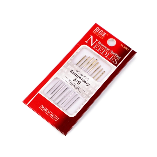 Ihly vyšívacie, zlaté uchá - 1 kar. | Mimib