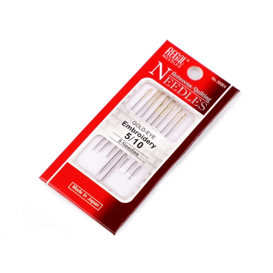 Ihly vyšívacie, zlaté uchá - 1 kar. | Mimib