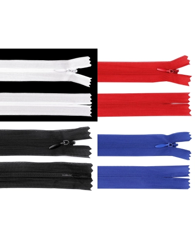 Špirálový zips skrytý No 3 dĺžka 65 cm dederon - 1 ks | Mimib