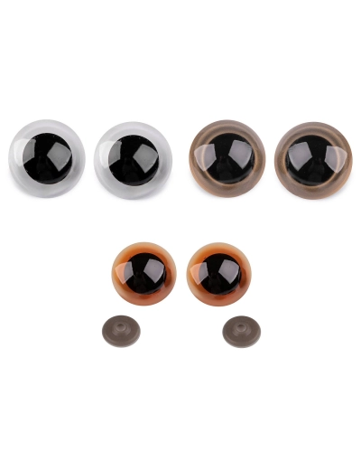 Ochi pentru jucării cu dispozitiv de siguranță, Ø45 mm - 2 set | Mimib