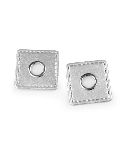 Ocheți cu patrat din piele sintetica pentru cusut, de 10 mm - 4 buc. | Mimib
