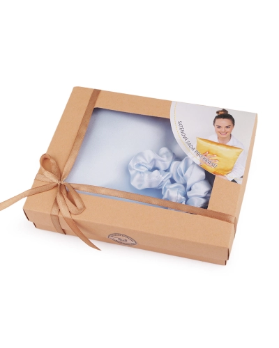 Set de dormit, fata de perna din satin si elastic de par - 1 buc. | Mimib