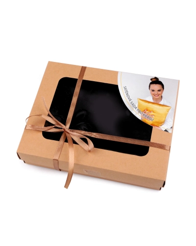 Set de dormit, fata de perna din satin si elastic de par - 1 buc. | Mimib