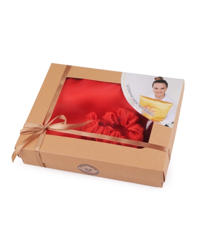 Set de dormit, fata de perna din satin si elastic de par - 1 buc. | Mimib