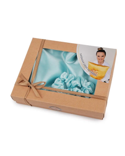 Set de dormit, fata de perna din satin si elastic de par - 1 buc. | Mimib