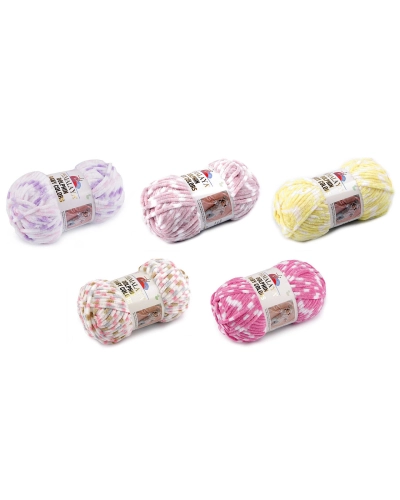 Fir de tricotat plușat Dolphin Baby Colors 100 g - 1 buc. | Mimib