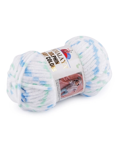 Fir de tricotat plușat Dolphin Baby Colors 100 g - 1 buc. | Mimib