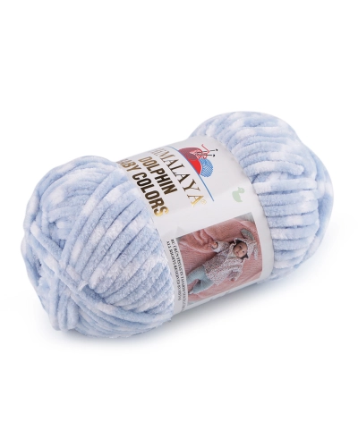 Fir de tricotat plușat Dolphin Baby Colors 100 g - 1 buc. | Mimib