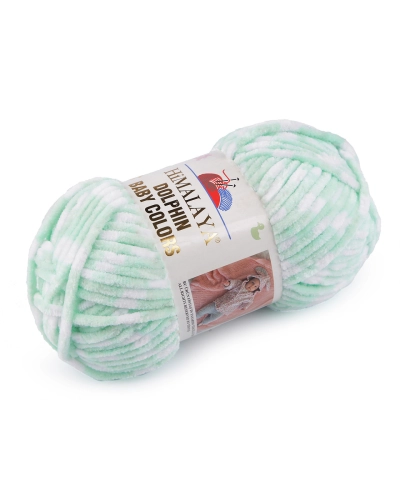 Fir de tricotat plușat Dolphin Baby Colors 100 g - 1 buc. | Mimib