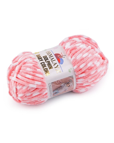Fir de tricotat plușat Dolphin Baby Colors 100 g - 1 buc. | Mimib