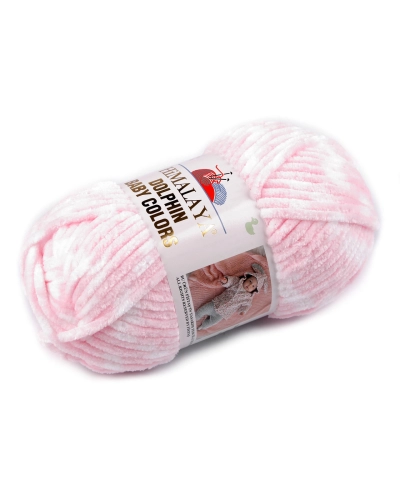 Fir de tricotat plușat Dolphin Baby Colors 100 g - 1 buc. | Mimib