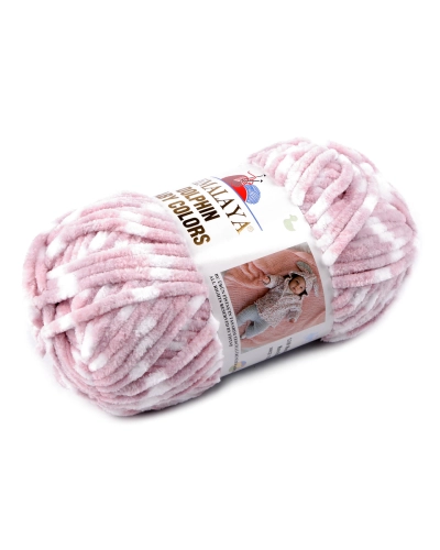 Fir de tricotat plușat Dolphin Baby Colors 100 g - 1 buc. | Mimib