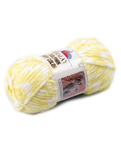 Fir de tricotat plușat Dolphin Baby Colors 100 g - 1 buc. | Mimib