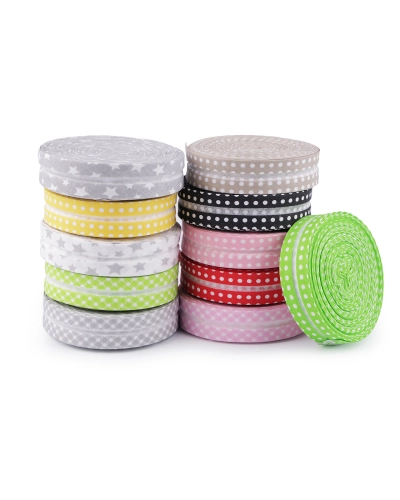 Bandă bias din bumbac, lățime 20 mm - 15 m | Mimib