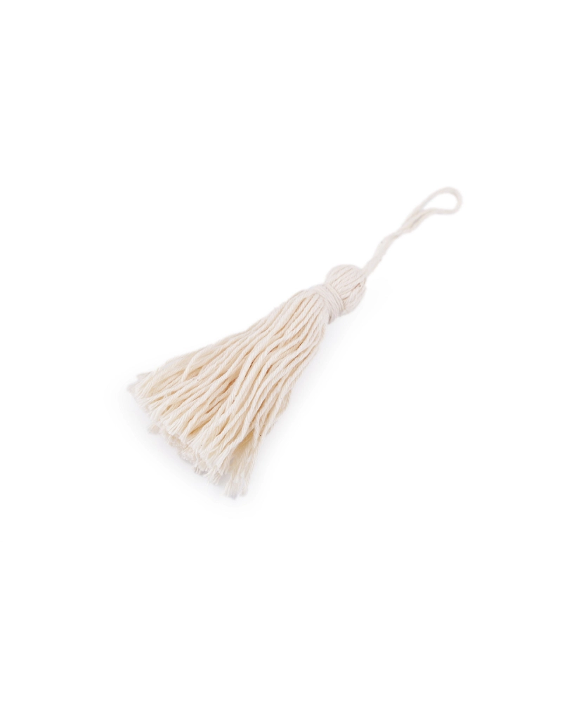 Ciucure din bumbac cu margele 12,5 cm - 5 buc. | Mimib