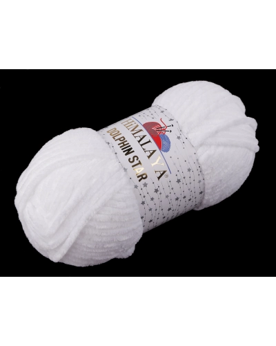 Fir de tricotat plușat cu fibra lurex Dolphin Star 100 g - 1 buc. | Mimib
