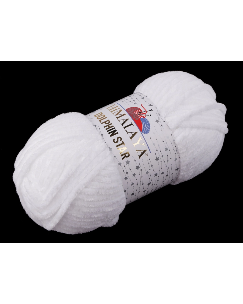 Fir de tricotat plușat cu fibra lurex Dolphin Star 100 g - 1 buc. | Mimib