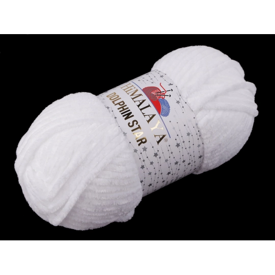 Fir de tricotat plușat cu fibra lurex Dolphin Star 100 g - 1 buc. | Mimib