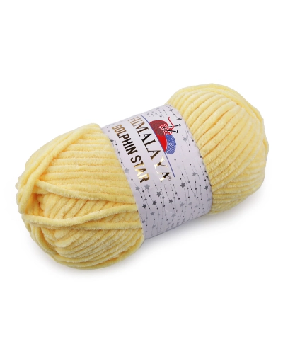 Fir de tricotat plușat cu fibra lurex Dolphin Star 100 g - 1 buc. | Mimib