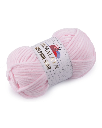 Fir de tricotat plușat cu fibra lurex Dolphin Star 100 g - 1 buc. | Mimib