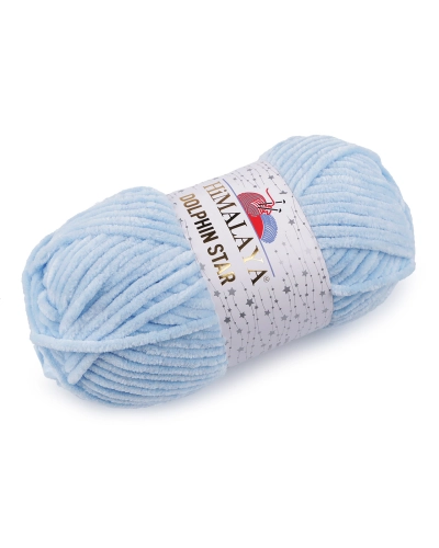 Fir de tricotat plușat cu fibra lurex Dolphin Star 100 g - 1 buc. | Mimib