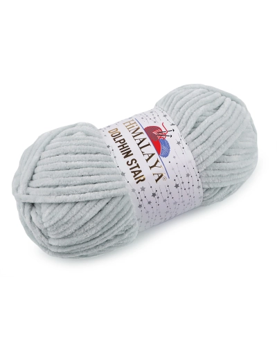 Fir de tricotat plușat cu fibra lurex Dolphin Star 100 g - 1 buc. | Mimib