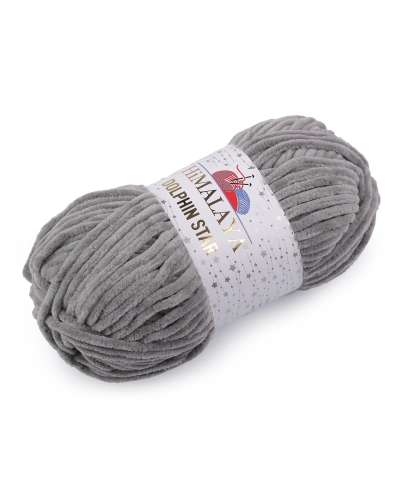 Fir de tricotat plușat cu fibra lurex Dolphin Star 100 g - 1 buc. | Mimib