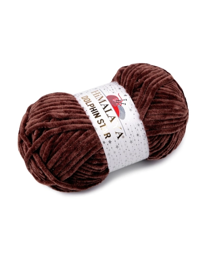 Fir de tricotat plușat cu fibra lurex Dolphin Star 100 g - 1 buc. | Mimib