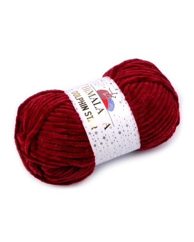 Fir de tricotat plușat cu fibra lurex Dolphin Star 100 g - 1 buc. | Mimib
