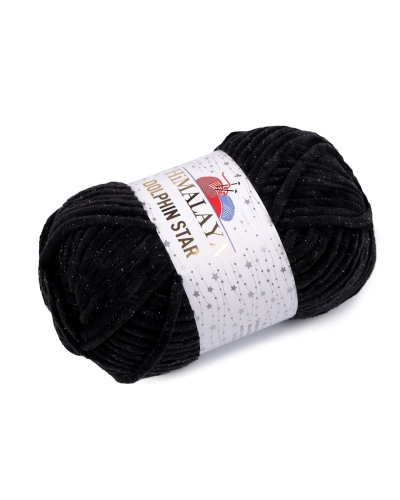 Fir de tricotat plușat cu fibra lurex Dolphin Star 100 g - 1 buc. | Mimib