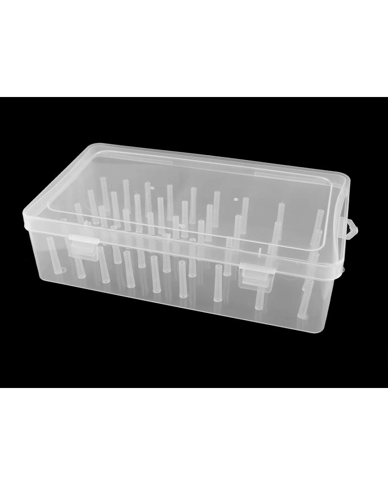 Cutie de plastic pentru 42 de papiote de ata - 1 buc. | Mimib