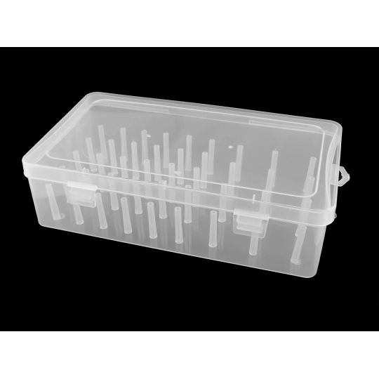 Cutie de plastic pentru 42 de papiote de ata - 1 buc. | Mimib