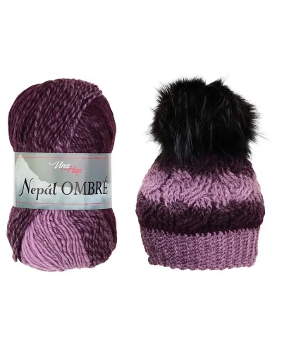 Fire de tricotat Nepal ombré 100 g - 1 buc. | Mimib