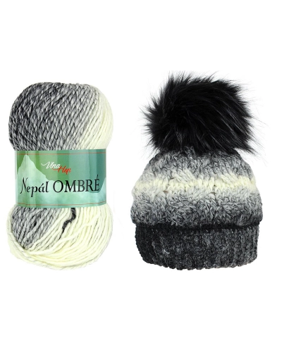 Fire de tricotat Nepal ombré 100 g - 1 buc. | Mimib