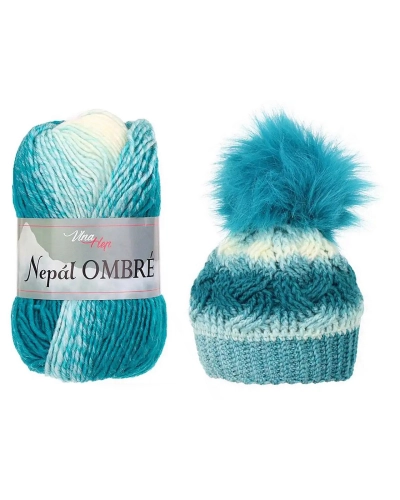 Fire de tricotat Nepal ombré 100 g - 1 buc. | Mimib