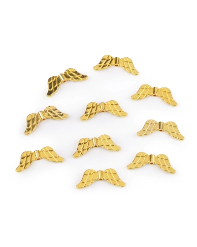 Piesa decorativa aripi de inger 12x29 mm - 10 buc. | Mimib