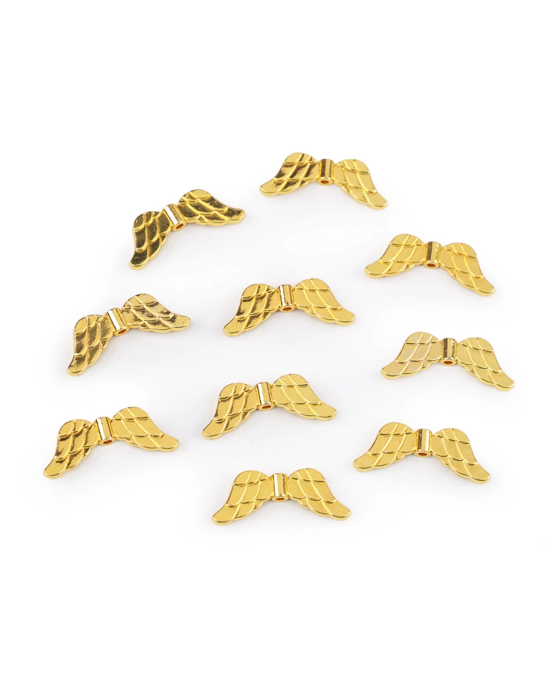 Piesa decorativa aripi de inger 12x29 mm - 10 buc. | Mimib
