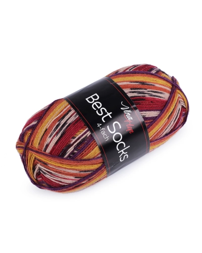 Fire de tricotat Best Socks auto-modelare 100 g - 1 buc. | Mimib