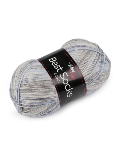 Fire de tricotat Best Socks auto-modelare 100 g - 1 buc. | Mimib