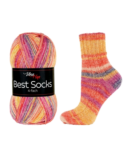 Fire de tricotat Best Socks auto-modelare 100 g - 1 buc. | Mimib