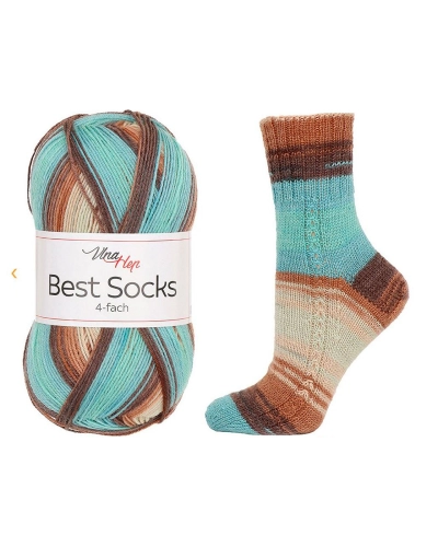 Fire de tricotat Best Socks auto-modelare 100 g - 1 buc. | Mimib